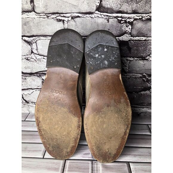 Rogue Gray Taupe Suede Leather Casual Lace Up Ankle Boots Men’s Sz 42EU/9M US - Picture 12 of 15